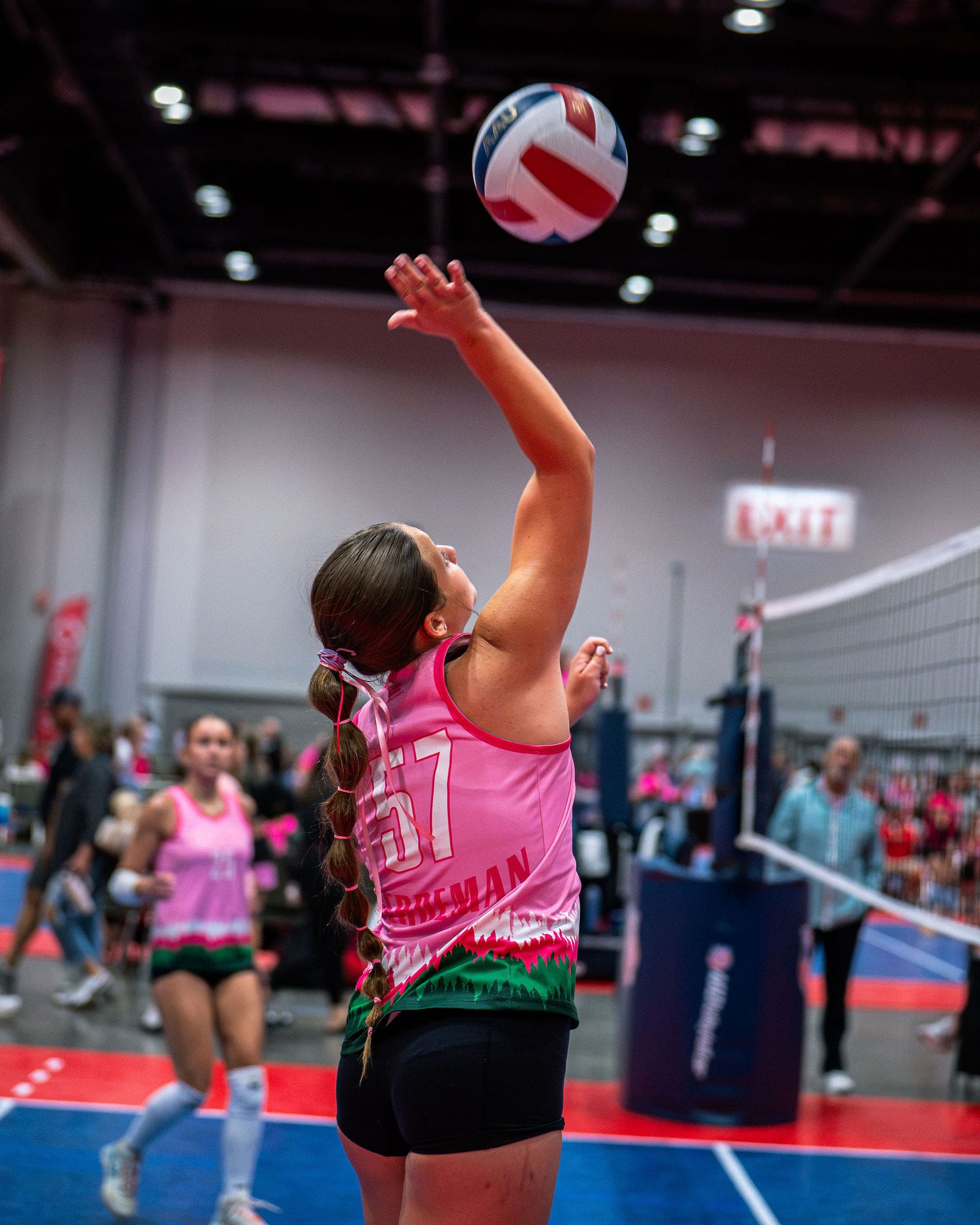 Black Hills Juniors volleyball players at a tournament