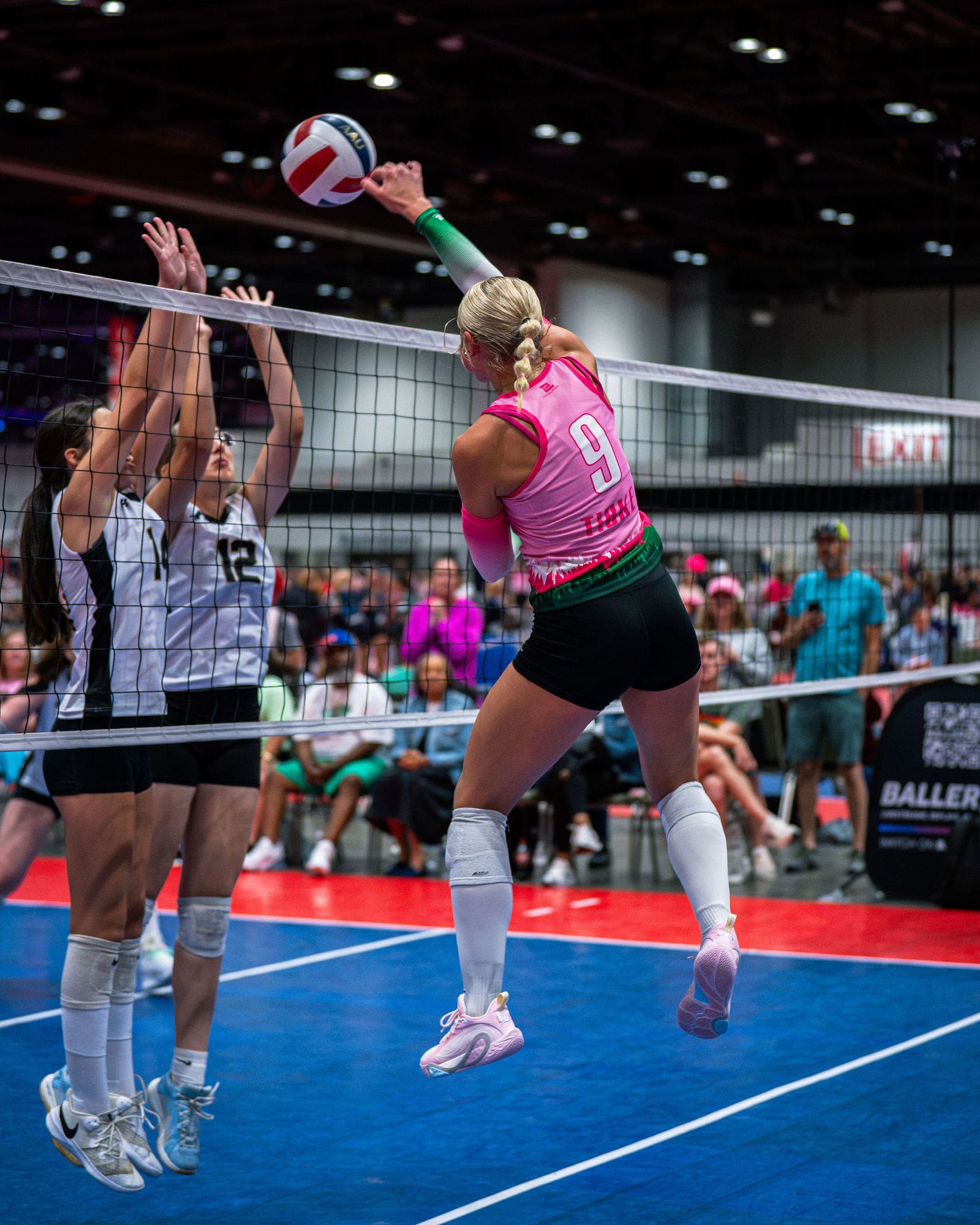 Black Hills Juniors volleyball players at a tournament