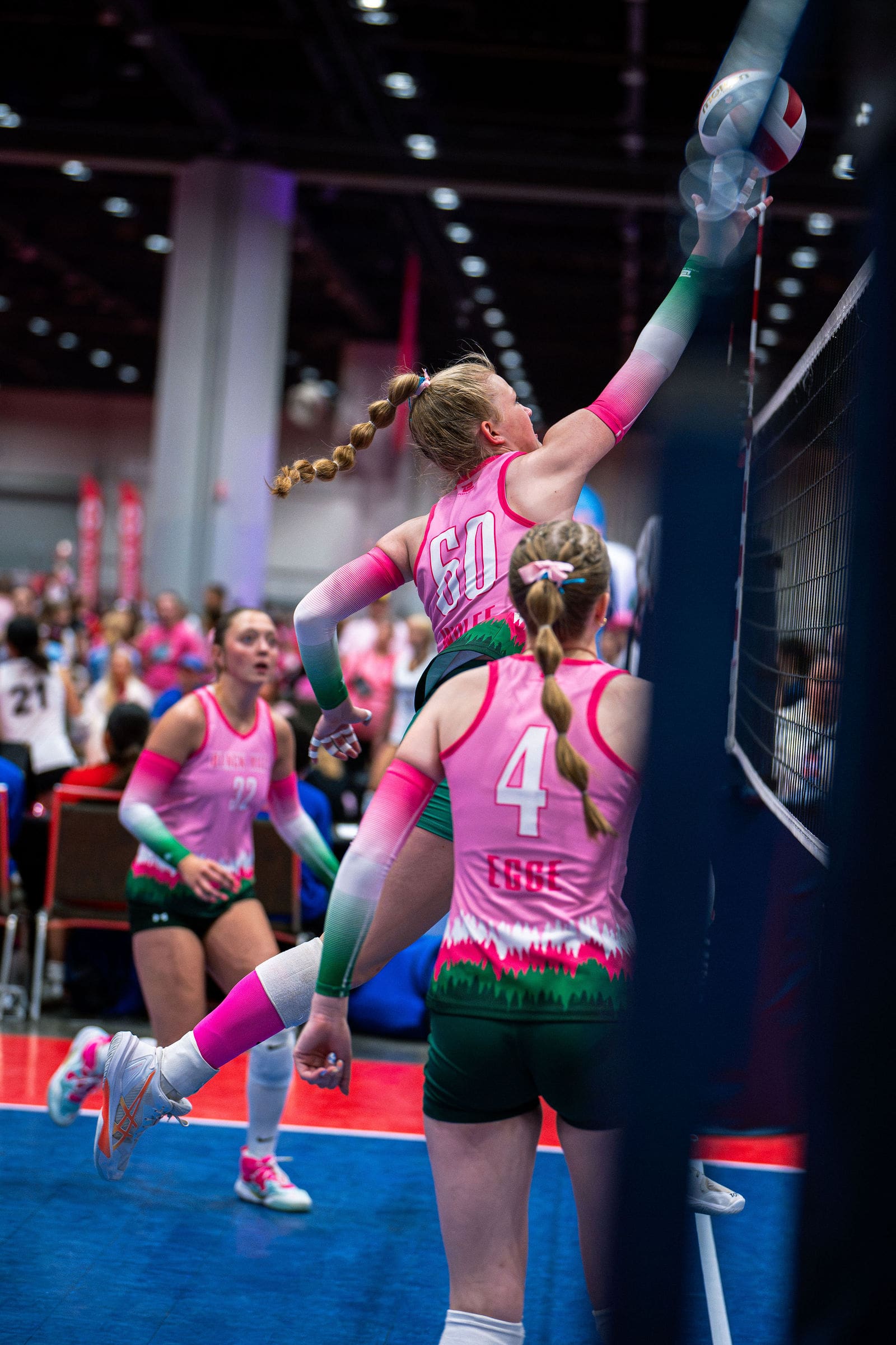 Black Hills Juniors volleyball players at a tournament